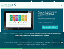 Tablet Screenshot of anesthesiaos.com